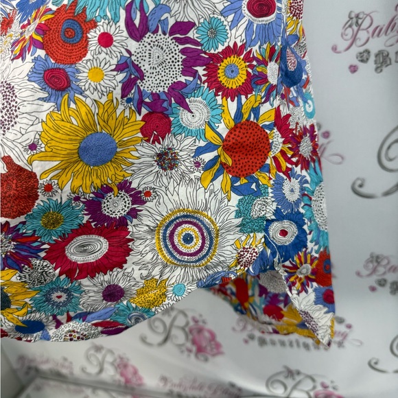 Liberty art fabrics button up long sleeve flowers Multicolor Floral Shirt - Picture 3 of 15